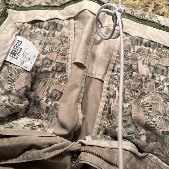 Meyer Exclusive Bonn Chino Pants Men GR 54 W36 L28 Cotton Blend Camel Tan Logo - Picture 2 of 7